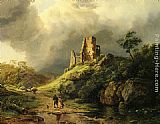 Barend Cornelis Koekkoek The Approaching Storm painting